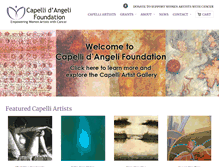 Tablet Screenshot of capellidangelifoundation.org
